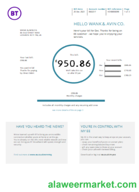 BT utility business bill SCR
